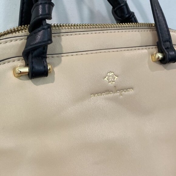 NANETTE LEPORE Taupe Full Zip DOME Tote Handbag - Picture 13 of 15